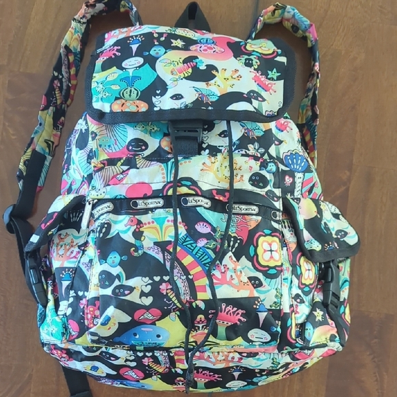 Lesportsac Other - Lesportsac Vibrant Kids Backpack with Black Accents